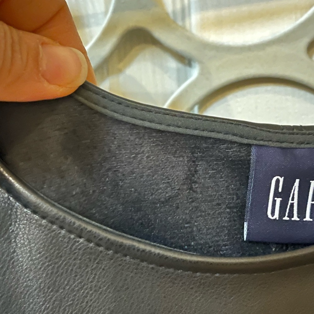 GAP Vegan Leather Puff Sleeve Mini Dress - Picture 10 of 12